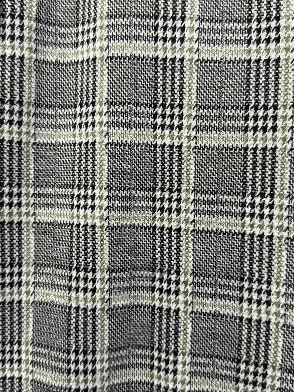 Betabrand‎ Women's Pants Gray Plaid Mid Rise Stretch Pull On Size M Retro
